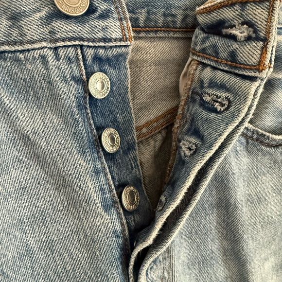 Levi's 501 W25 L28 Jeans Distressed Women’s Denim - Picture 6 of 6